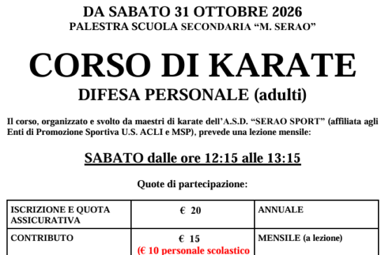 Corso Karate Adulti_Locandina