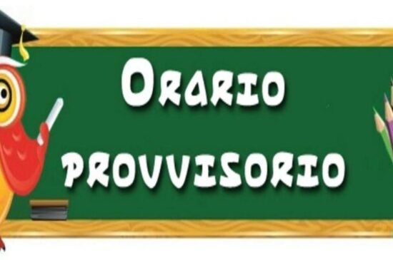Scuola dell’Infanzia – Orario Provvisorio