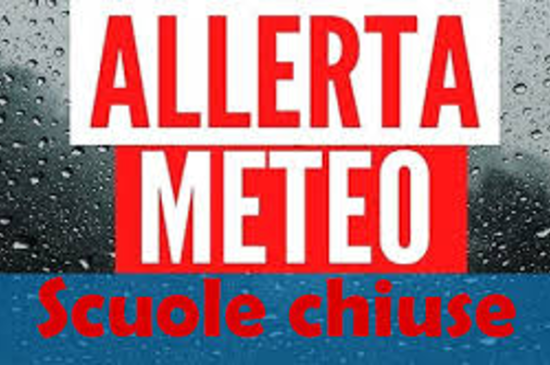 Chiusura scuola per allerta meteo sabato 10 ottobre 2026